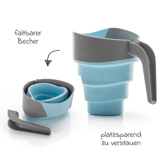 Reer Hair wash cup MyHappyBath Cup - Blue Gray