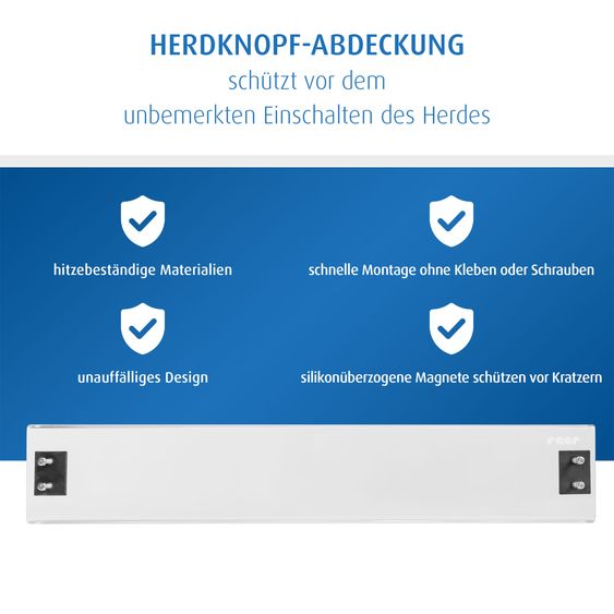 Reer Herdknopf-Abdeckung geeignet für alle Knopfarten - Transparent