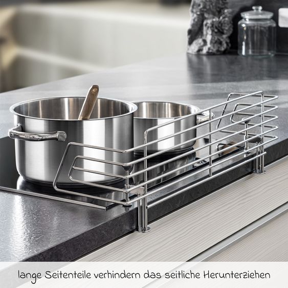 Reer Herdschutzgitter Classic mit einfacher Klemmbefestigung - Silber