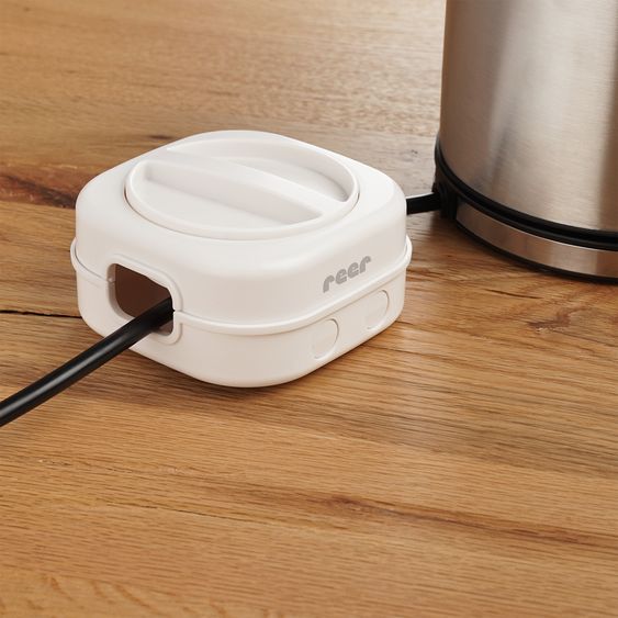 Reer Avvolgicavo CableGuard per cavi da 1,5 m - Bianco
