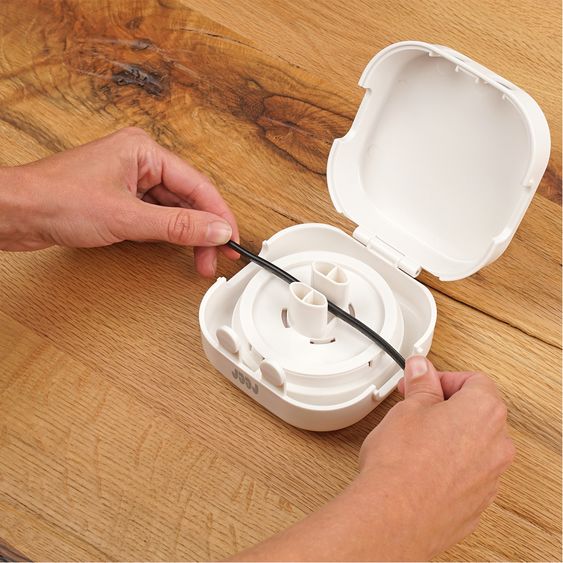 Reer Avvolgicavo CableGuard per cavi da 1,5 m - Bianco