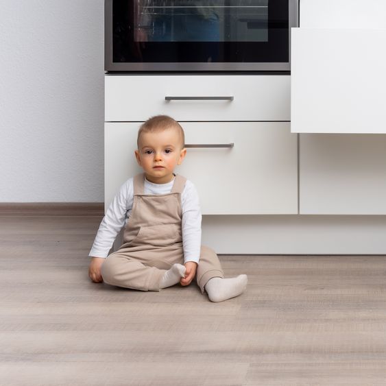 Reer Kindersichere Aufbewahrungsbox SafeContainer für Wasch- und Spülmitteltabs und viel mehr - Weiß