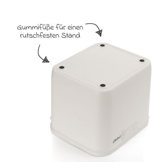 Reer Kindersichere Aufbewahrungsbox SafeContainer für Wasch- und Spülmitteltabs und viel mehr - Weiß