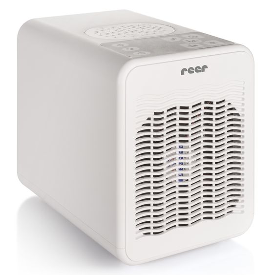 Reer Luftreiniger 4in1 Air Purifer - mit Nachtlicht, Sternenprojektor & Musikfunktion - Weiß