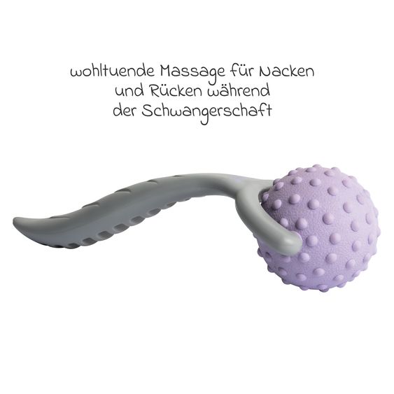 Reer Massageroller Mama mit ergonomischem Griff - Lila Grau