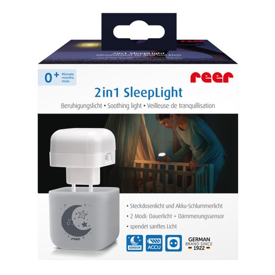 Reer Nachtlicht 2in1 SleepLight - Hellgrau