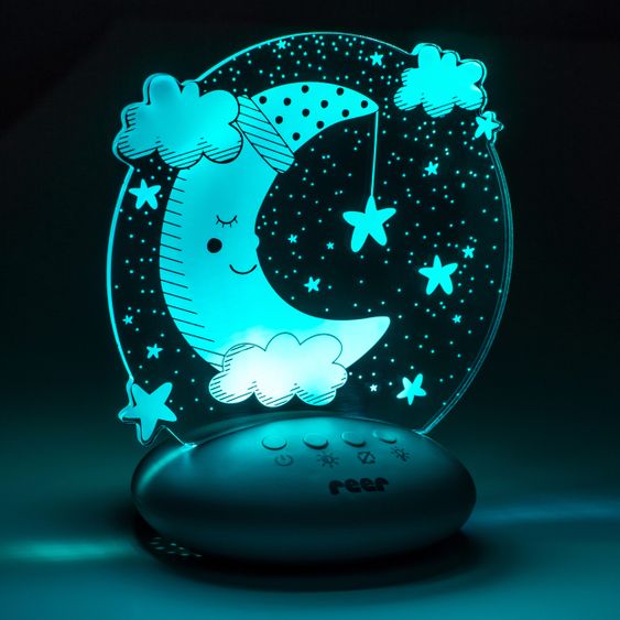 Reer ColourLumy Luce notturna - Luna - Bianco / Grigio
