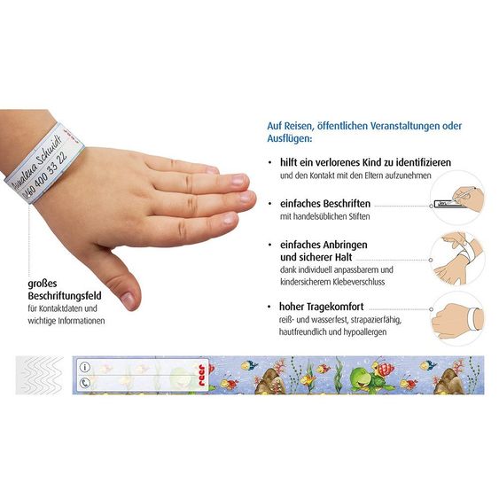 Reer Notfall-Armband HelpMe - 10er Pack