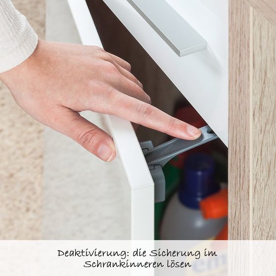 Reer Schrank- & Schubladensicherung DesignLine - 2er Pack - Anthrazit