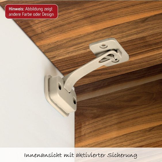 Reer Schrank- & Schubladensicherung DesignLine - 2er Pack - Anthrazit