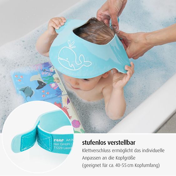 Reer Shampooing Protection MyHappyBath Cap - Bleu