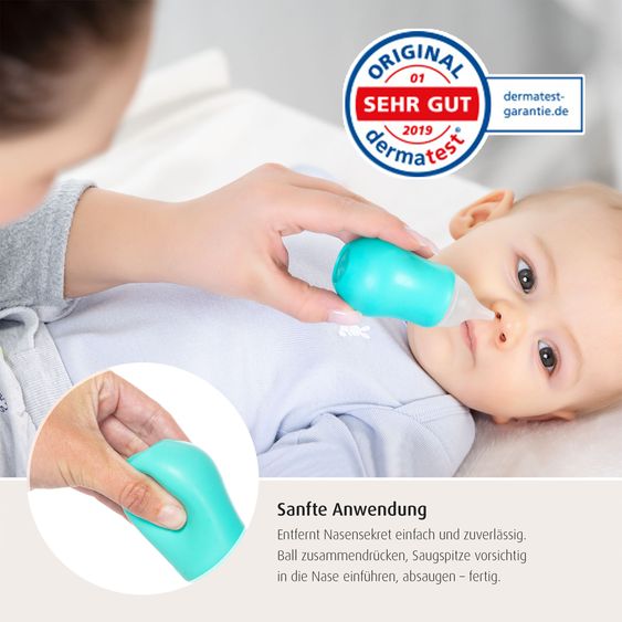 Reer Sicherheits-Nasensauger Soft&Clean - Mintgrün