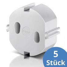 Steckdosenkappe 5er Pack - Weiß