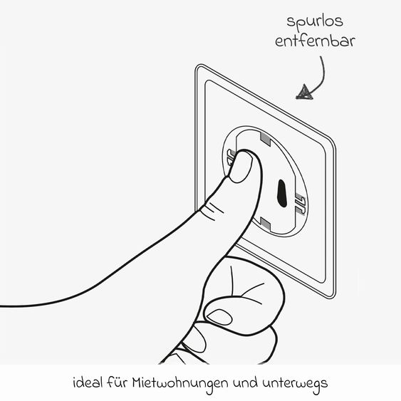 Reer Steckdosenkappe 5er Pack - Weiß