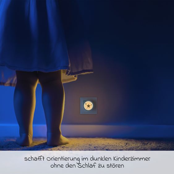 Reer Steckdosennachtlicht NightGuide Star mit Dämmerungssensor - Weiß