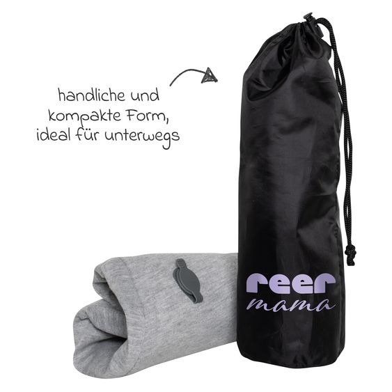 Reer Stillkissen Air Mama aufblasbar inkl. Bezug & Tragebeutel - Grau