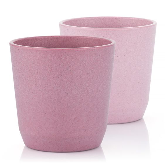 Reer Tazza per bere 2 Pack Crescere da materie prime sostenibili - Rosa