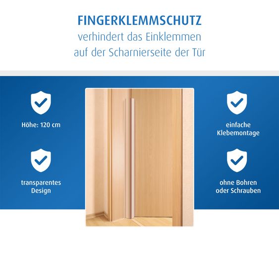 Reer Sécurité De Porte Protection Contre Pincement Des Doigts 120 Cm