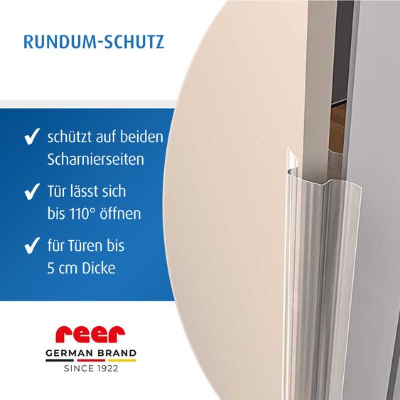 Reer Sécurité De Porte Protection Contre Pincement Des Doigts 120 Cm