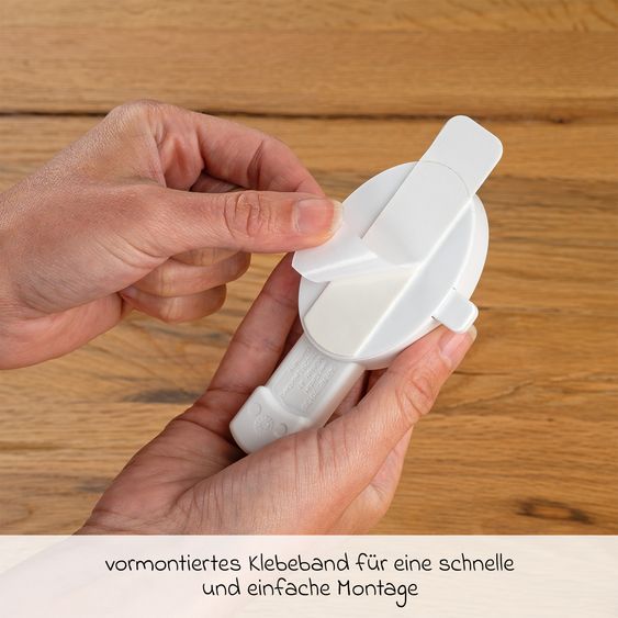 Reer Door stopper universally compatible with deactivation function - White