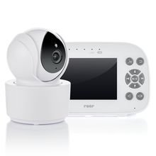 Video-Babyphone BabyCam XL XL Move mit Babyeinheit, Elternteil, 2 x USB-Kabel & 1 x Netzteil - Weiß / Grau