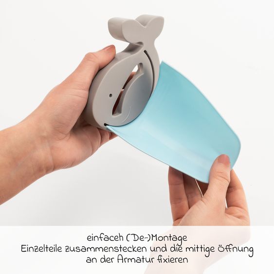 Reer Estensore per rubinetto MyHappyBath Extender - Blu Grigio