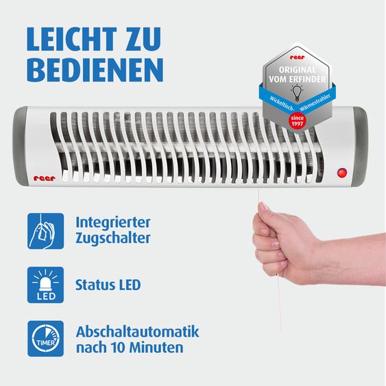 Reer Chauffage À Langer Easy Heat Flex avec Pied D’Appui