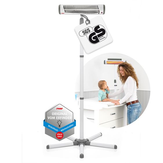 Reer Chauffage À Langer Easy Heat Flex avec Pied D’Appui