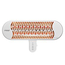 Wickeltisch-Wärmeheizstrahler HeatCare+ mit Infrarot-Carbon-Heizelement für Wandbefestigung - Weiß