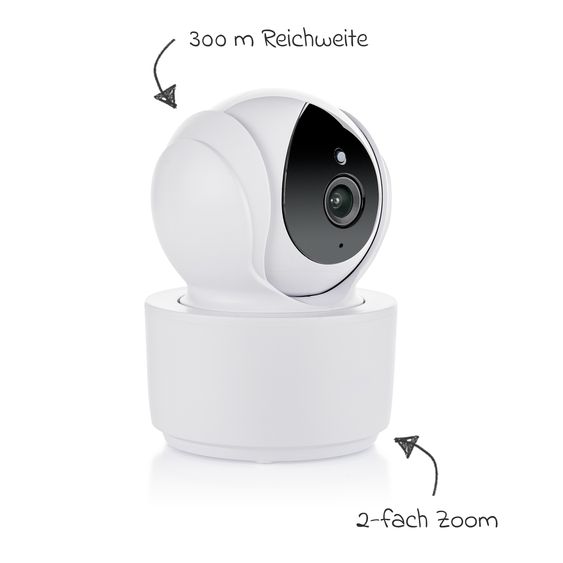 Reer Telecamera aggiuntiva per BabyCam XL Move - Bianco