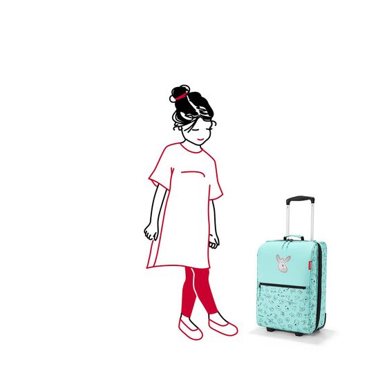 Reisenthel Reisekoffer Trolley Kids - Cats & Dogs - Mint - Gr. XS
