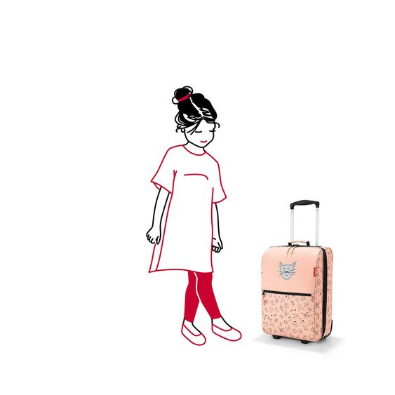 Reisenthel Reisekoffer Trolley Kids - Cats & Dogs - Rose - Gr. XS