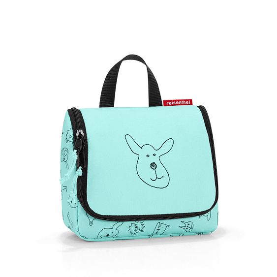 Reisenthel Waschtasche Toiletbag Kids - Cats & Dogs - Mint - Gr. S