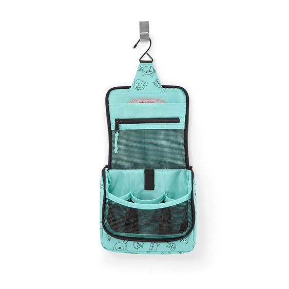 Reisenthel Waschtasche Toiletbag Kids - Cats & Dogs - Mint - Gr. S