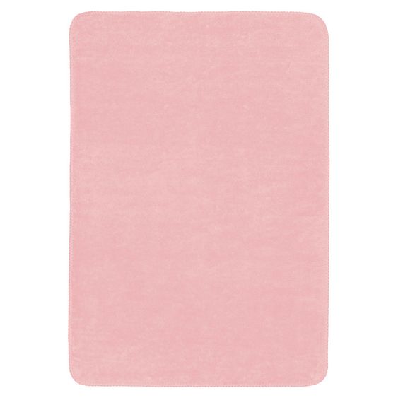 Richter Baumwoll-Kuscheldecke BIO 75 x 100 cm - Uni - Rosa
