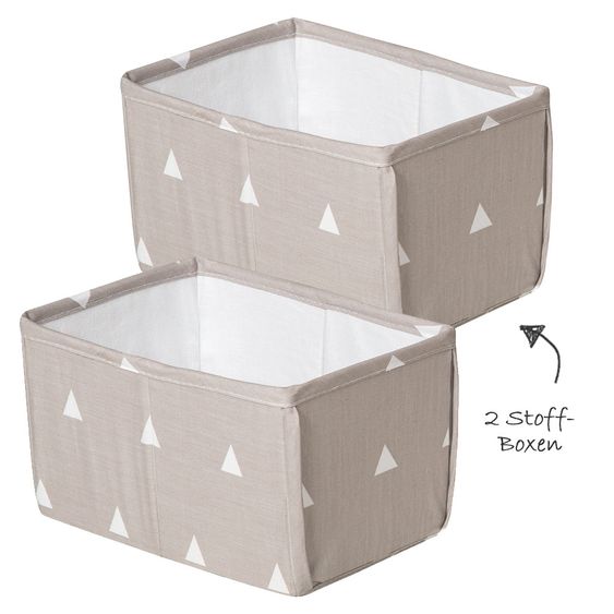 Roba 3-tlg. Organizer-Set - Indibär - Grau Weiß