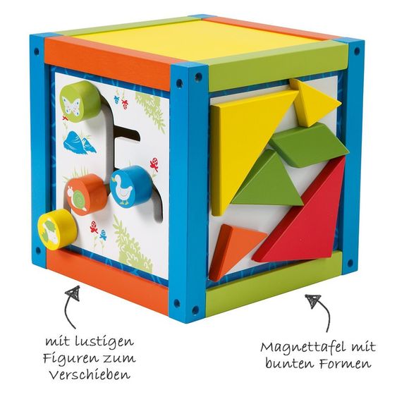 Roba Cubo di attività motorie - Multicolore Piccolo