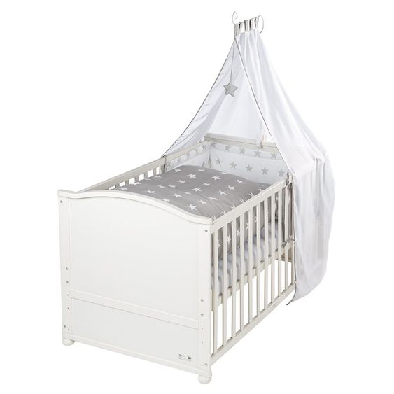 Roba Complete bed Lukas White 70 x 140 cm - Little Stars