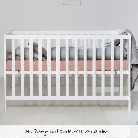 Roba Beistellbett und Kinderbett Hamburg 60 x 120 cm - Weiß