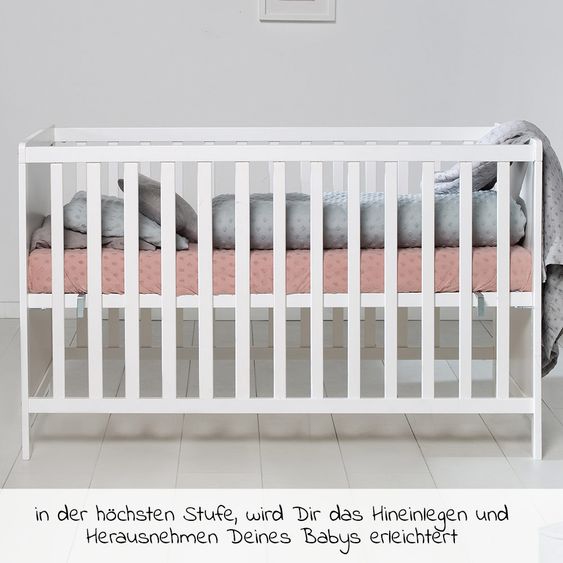 Roba Piumino e lettino Hamburg incl. materasso 60 x 120 cm - tortora
