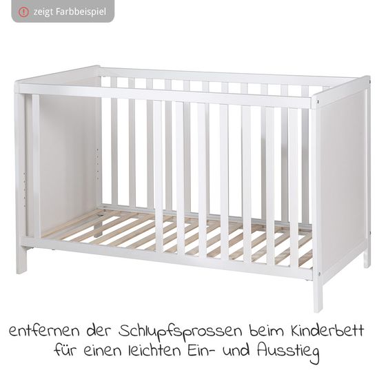 Roba Piumino e lettino Hamburg incl. materasso 60 x 120 cm - tortora