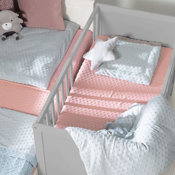 Roba Piumino e lettino Hamburg incl. materasso 60 x 120 cm - tortora