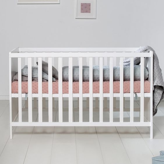 Roba Beistellbett und Kinderbett Hamburg inkl. Matratze 60 x 120 cm - Weiß