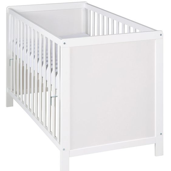 Roba Beistellbett und Kinderbett Hamburg inkl. Matratze 60 x 120 cm - Weiß