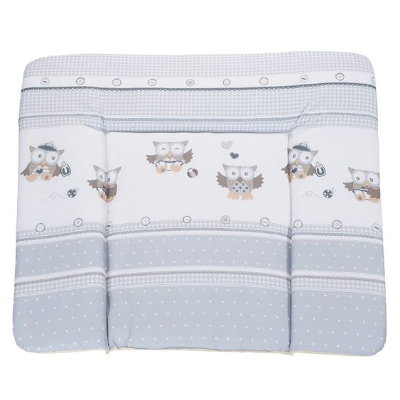 Roba Foil changing mat Soft - Owl Babies - Grey