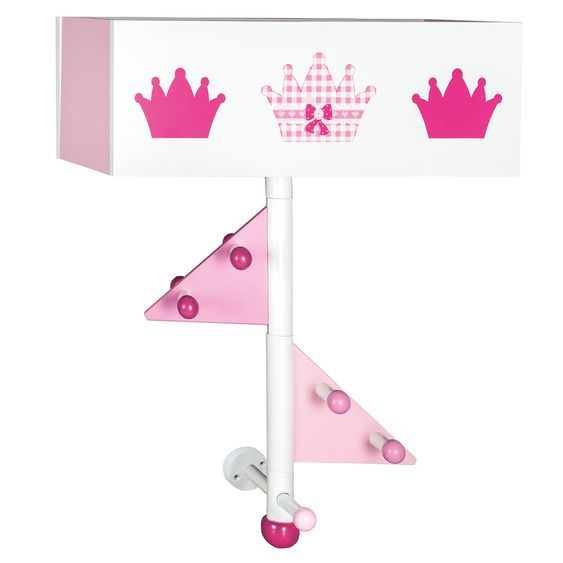 Roba Kindergarderobe - Krone - Rosa