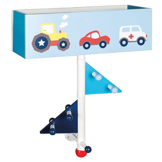 Roba Kids Wardrobe - Race Car - Blue