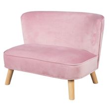 Kindersofa gepolster, mit Samtstoff bezogen - Lil Sofa - Rosa Mauve