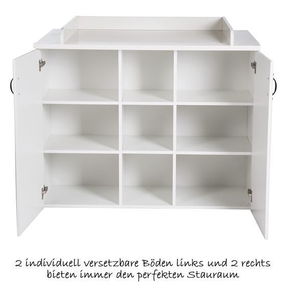 Roba Kinderzimmer Constantin mit 3-türigem Schrank, Bett, Wickelkommode
