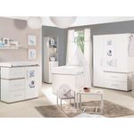 Children's room Pia with 3-door wardrobe, bed, wide changing unit